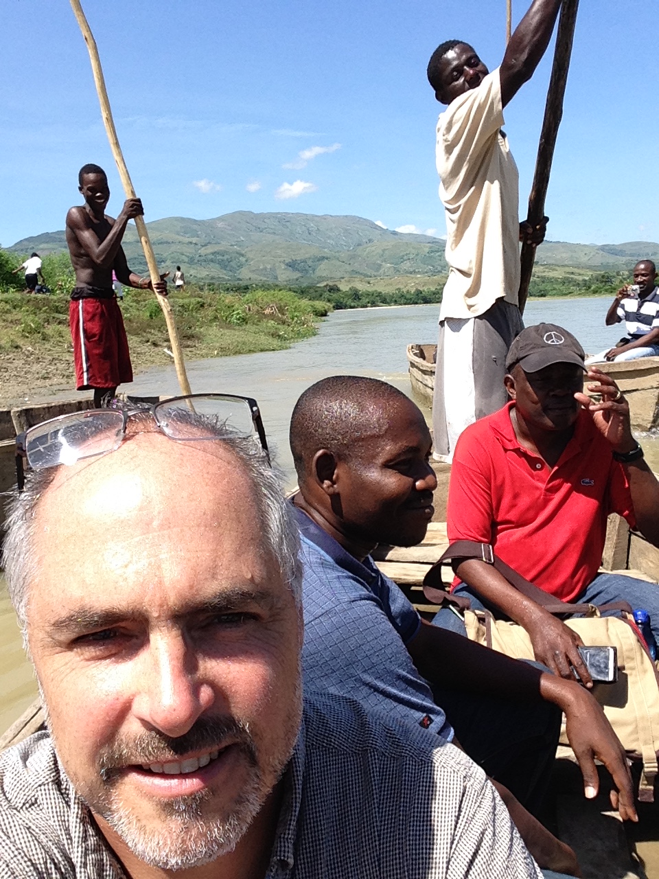 Brian, Mario, and co. on boat for Civic Engagement